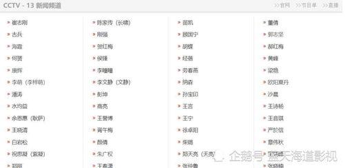 新闻爆料主持人名单公布,精彩节目即将来袭